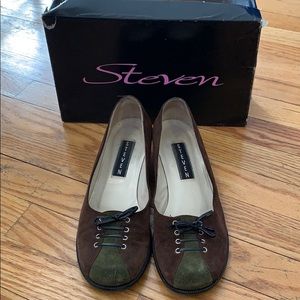 Steven Suede Kitten Heels- Made in Italy